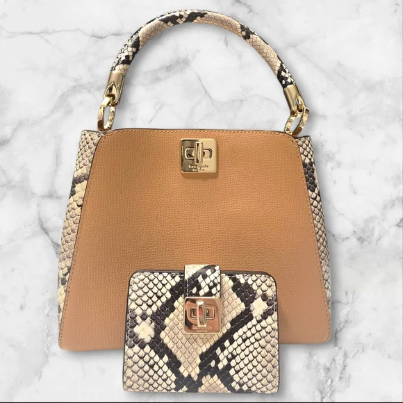 Kate Spade New York Phoebe Snake Embossed Crossbody Satchel